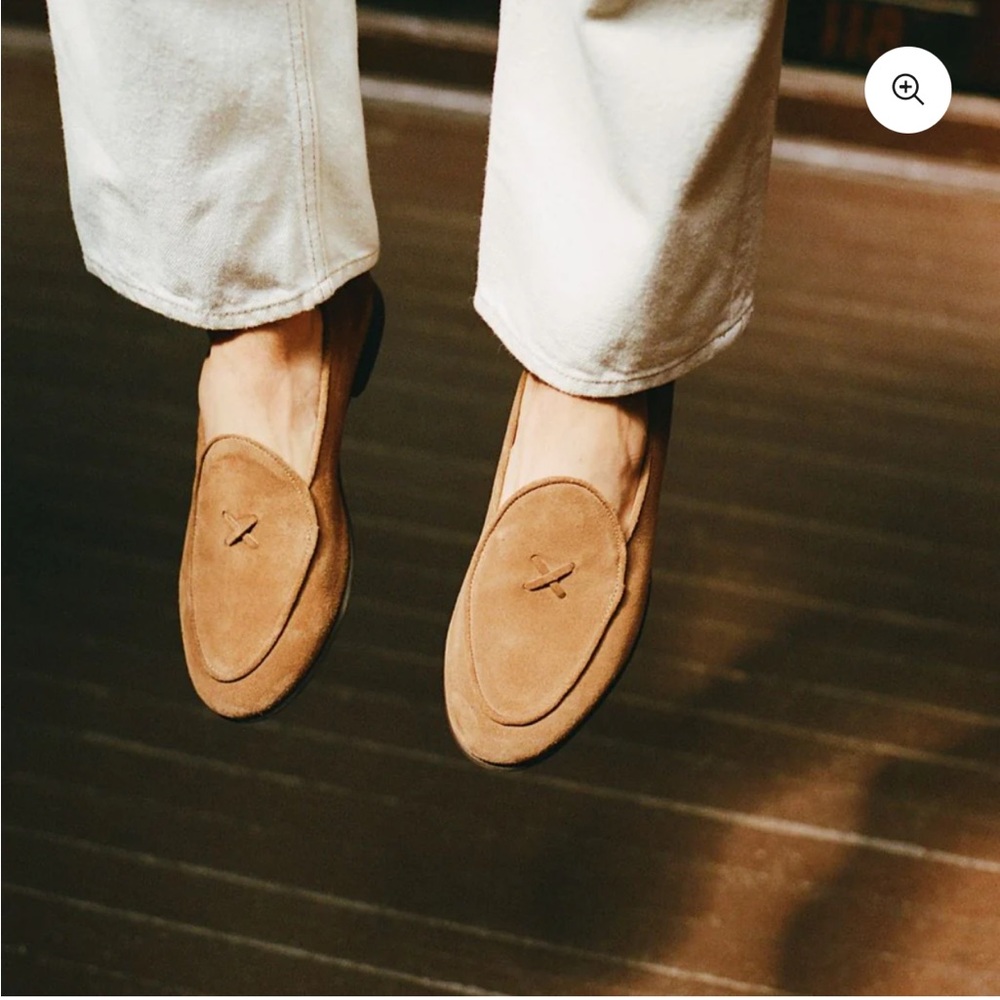 Del Toro cognac suede loafers